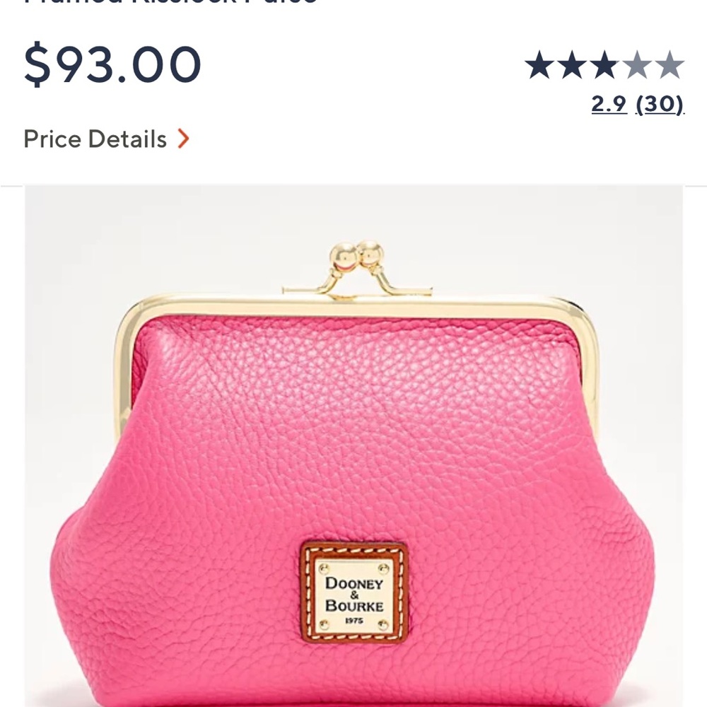 Pink coin purse/wallet